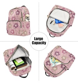 Floral Ornament Women Backpack Purse Shoulder Bag Color Medium $14.52 Backpacks