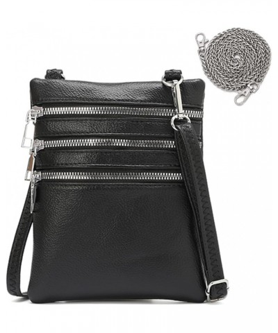 Large Crossbody Bags for Women Shoulder Bag with Chains Crossbody Purse Hobo Tote Bag Multi-Pocket Bag (Black) Black $18.61 T...