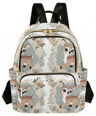 Mini Backpack Purse for Women, Cute Vintage Fawn Travel Bag Casual Daypack Shoulder Bag Medium $15.04 Backpacks