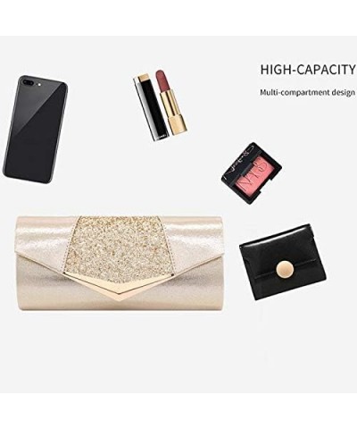 Fashion Women Envelope Clutch Purse Glitter Sequins Evening Bag Shiny Wedding Party Handbag Shoulder Bag Gold $14.87 Evening ...