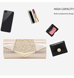 Fashion Women Envelope Clutch Purse Glitter Sequins Evening Bag Shiny Wedding Party Handbag Shoulder Bag Gold $14.87 Evening ...