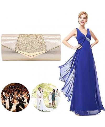 Fashion Women Envelope Clutch Purse Glitter Sequins Evening Bag Shiny Wedding Party Handbag Shoulder Bag Gold $14.87 Evening ...