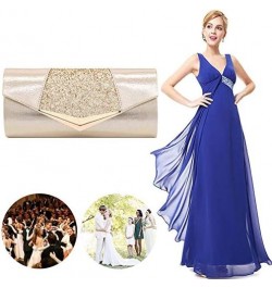 Fashion Women Envelope Clutch Purse Glitter Sequins Evening Bag Shiny Wedding Party Handbag Shoulder Bag Gold $14.87 Evening ...