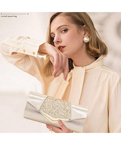 Fashion Women Envelope Clutch Purse Glitter Sequins Evening Bag Shiny Wedding Party Handbag Shoulder Bag Gold $14.87 Evening ...