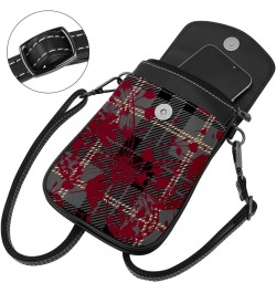 Crossbody Bag for Women, Purse, Messenger Bag, Shoulder Bag, Plaid with Animal Butterfly $13.00 Shoulder Bags