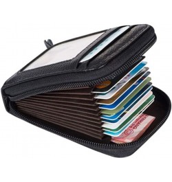 Leather Wallet Card Holder with Cash Compartment Men Women Coin Purse RFID Blocking Anti-theft (Pink) Black $9.53 Wallets