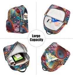 Small Fashion Backpack for Women Rainbow Sunflower Print Ladies Travel Daypacks Aesthetic Shoulder Bag 11.4×6.1×14.1 IN $15.6...