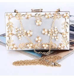 Evening Bags for Women Formal Pearl Clutch Purse Bride Wedding Handbag Purse for Prom Cocktail Party (Black) Golden $21.98 Ev...