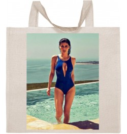 Alexandra Daddario - Cotton Photo Canvas Grocery Tote Bag IDPP999112 $18.97 Totes