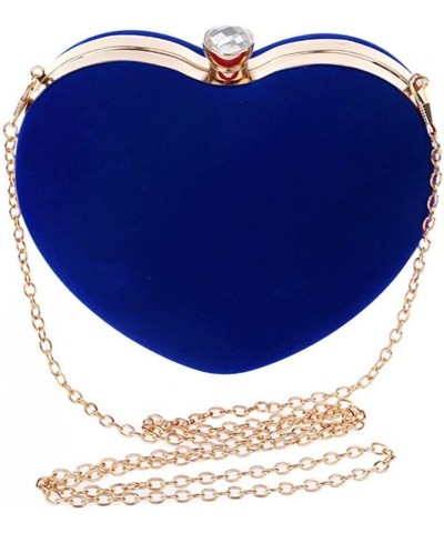 Rebecca Women Girls Heart Shape Handbag Evening Party Tote Purse Blue $18.67 Totes