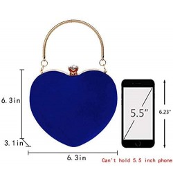 Rebecca Women Girls Heart Shape Handbag Evening Party Tote Purse Blue $18.67 Totes