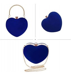 Rebecca Women Girls Heart Shape Handbag Evening Party Tote Purse Blue $18.67 Totes