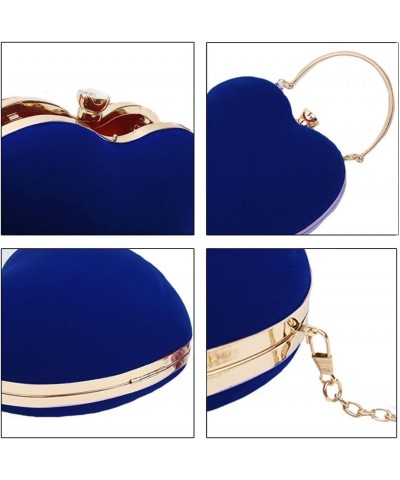 Rebecca Women Girls Heart Shape Handbag Evening Party Tote Purse Blue $18.67 Totes