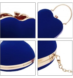 Rebecca Women Girls Heart Shape Handbag Evening Party Tote Purse Blue $18.67 Totes