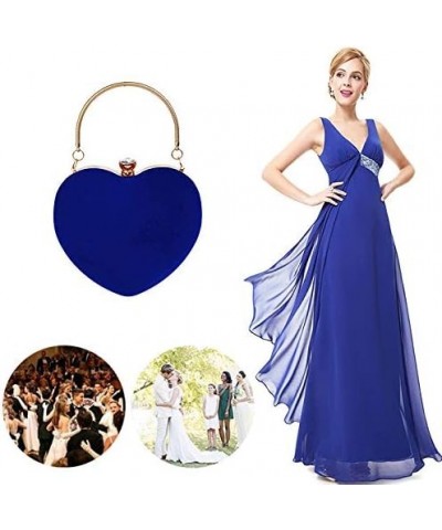 Rebecca Women Girls Heart Shape Handbag Evening Party Tote Purse Blue $18.67 Totes