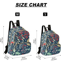 Cute Christmas Tree Pattern Backpack Purse for Women Lightweight Back Pack Casual Daypack Travel Shoulder Bag Bookbag - M Sma...