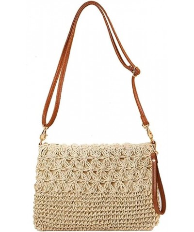 Straw Handbag Evening Bag Clutch Purses for Women,Elegant Summer Beach Tote Tassels Straw Top Handle Clutch with Chain Off-wh...