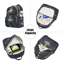 Mini Backpack Purse for Women, Beautiful Ballerinas Travel Bag Casual Daypack Shoulder Bag Small $16.00 Backpacks