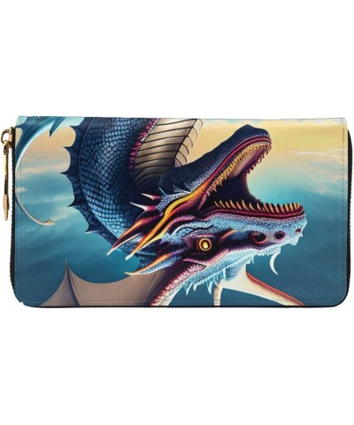 Roaring DragonWomen'S Zipped Wallet With Multiple Card Slots. With Zipped Coin Pocket. $22.81 Wallets