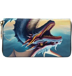 Roaring DragonWomen'S Zipped Wallet With Multiple Card Slots. With Zipped Coin Pocket. $22.81 Wallets