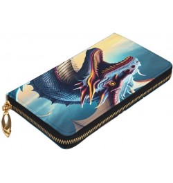 Roaring DragonWomen'S Zipped Wallet With Multiple Card Slots. With Zipped Coin Pocket. $22.81 Wallets