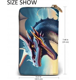 Roaring DragonWomen'S Zipped Wallet With Multiple Card Slots. With Zipped Coin Pocket. $22.81 Wallets