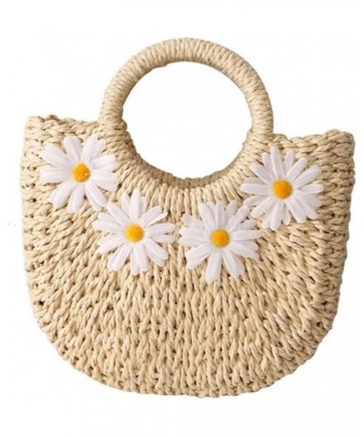 Straw Bag Summer Straw Beach Bag Straw Woven Handbag Women Crossbody Bag Shoulder Woven Beach Bag Straw Bags Women (Color : O...