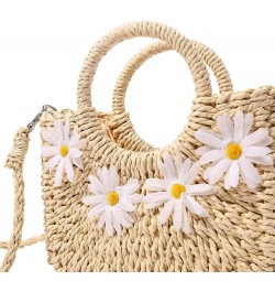 Straw Bag Summer Straw Beach Bag Straw Woven Handbag Women Crossbody Bag Shoulder Woven Beach Bag Straw Bags Women (Color : O...