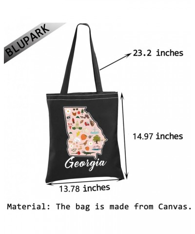 Georgian Map Tote Bag Atlanta Georgia Gift Georgia Travel Shopping Bag Georgia Pride Gift Georgia-bk $10.03 Totes