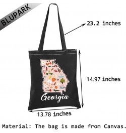 Georgian Map Tote Bag Atlanta Georgia Gift Georgia Travel Shopping Bag Georgia Pride Gift Georgia-bk $10.03 Totes