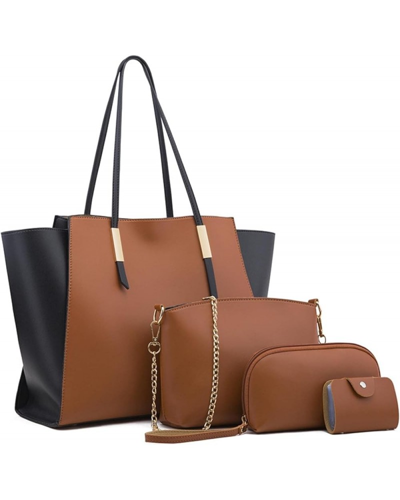 Ladies Fashion Handbag Wallet Handbag Shoulder Bag Top Handle Satchel Wallet Brown $20.24 Satchels