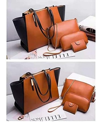 Ladies Fashion Handbag Wallet Handbag Shoulder Bag Top Handle Satchel Wallet Brown $20.24 Satchels