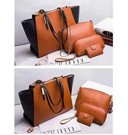 Ladies Fashion Handbag Wallet Handbag Shoulder Bag Top Handle Satchel Wallet Brown $20.24 Satchels