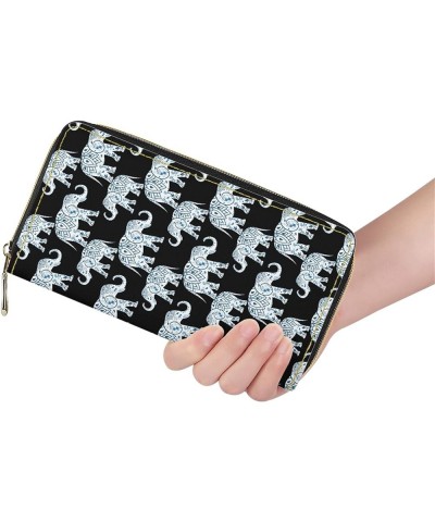 Brown Cow Wallet Purse Long Leather Waterproof Cash Card Holder Cute Animal Fur Prints Clutch Purse for Women Girls Holder Zi...