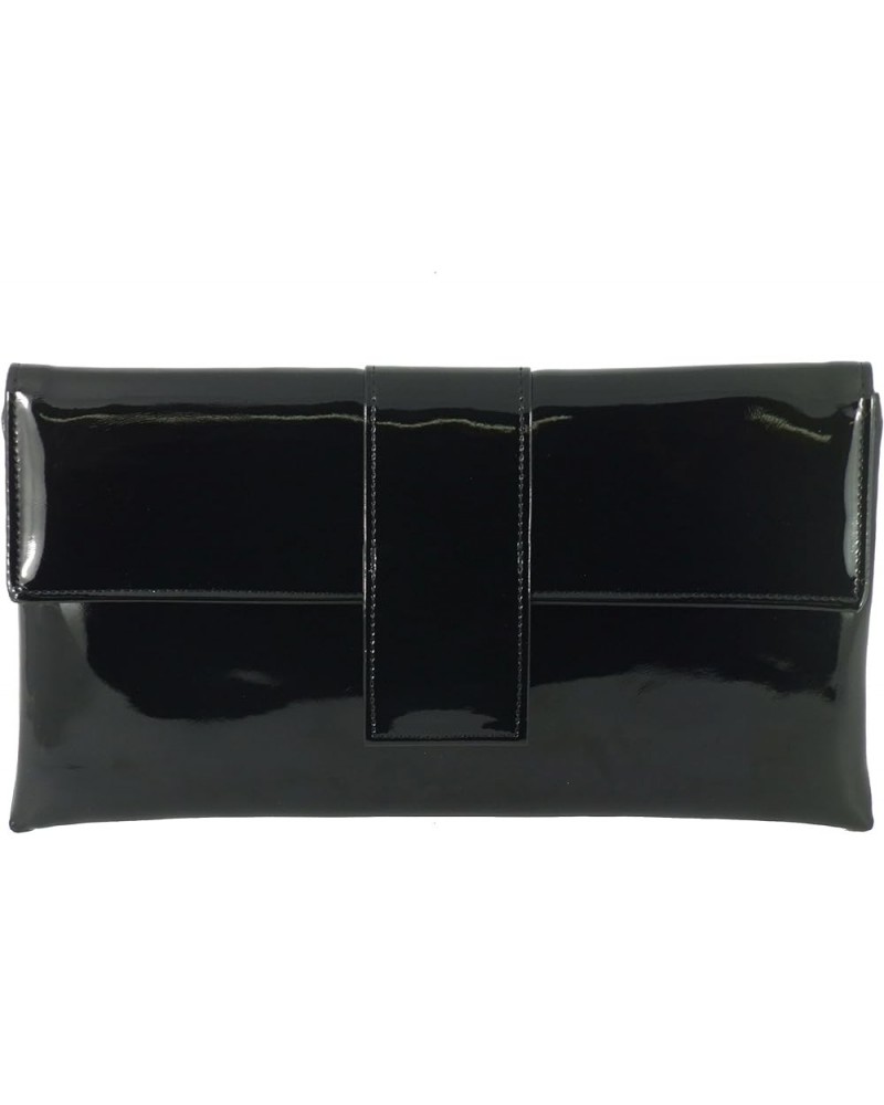 Womens Elegant Patent Clutch Shoulder Bag Occasion Wedding Party Prom Purse Black $20.79 Clutches