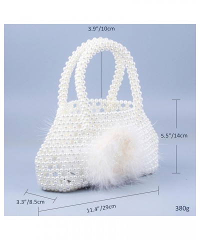 Luxury Pearl Purses Shoulder Bag for Women Pearl Bag Handmade Bags Women's Crossbody Beaded Clutch Evening Bag Wedding Party ...