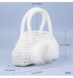 Luxury Pearl Purses Shoulder Bag for Women Pearl Bag Handmade Bags Women's Crossbody Beaded Clutch Evening Bag Wedding Party ...