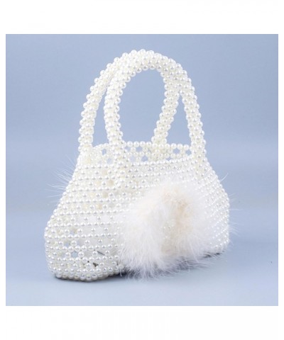 Luxury Pearl Purses Shoulder Bag for Women Pearl Bag Handmade Bags Women's Crossbody Beaded Clutch Evening Bag Wedding Party ...