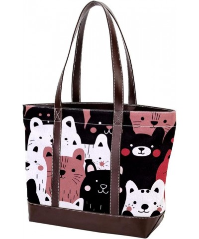 Tote Bag for Women, Large Tote Bags for Women, Women's Tote Handbags, Sheep Cat Dog Cartoon Animal, Totes for Women Design 30...