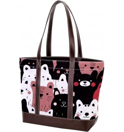 Tote Bag for Women, Large Tote Bags for Women, Women's Tote Handbags, Sheep Cat Dog Cartoon Animal, Totes for Women Design 30...