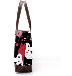 Tote Bag for Women, Large Tote Bags for Women, Women's Tote Handbags, Sheep Cat Dog Cartoon Animal, Totes for Women Design 30...