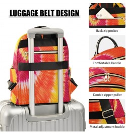 Orange Red Yellow Tie Dye Women Backpack Purse Ladies Fashion Shoulder Bag Daypack Travel Bag 7.5L Medium $13.95 Backpacks