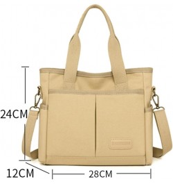 Tote Handbag for Women Canvas Hobo Messenger Work Bag Casual Tote Shoulder Crossbody Bag Fashion Commute Bag Black $10.56 Totes