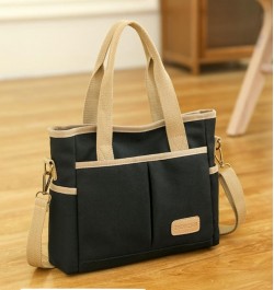 Tote Handbag for Women Canvas Hobo Messenger Work Bag Casual Tote Shoulder Crossbody Bag Fashion Commute Bag Black $10.56 Totes