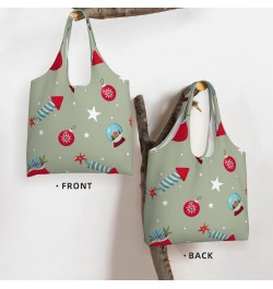 Merry Christmas Single Shoulder Commuter Canvas Tote Bags For Women And Men Merry Christmas24 $12.75 Totes