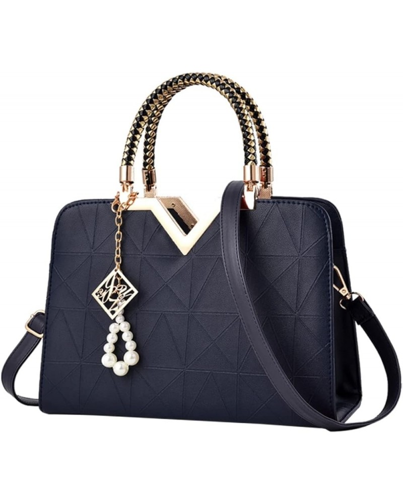 Women Shoulder Bag Handbags Women Bag Women Handbag Large Capacity Shoulder Bag Messenger Bag Fashion Dark Blue $18.65 Totes