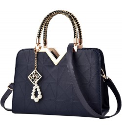 Women Shoulder Bag Handbags Women Bag Women Handbag Large Capacity Shoulder Bag Messenger Bag Fashion Dark Blue $18.65 Totes