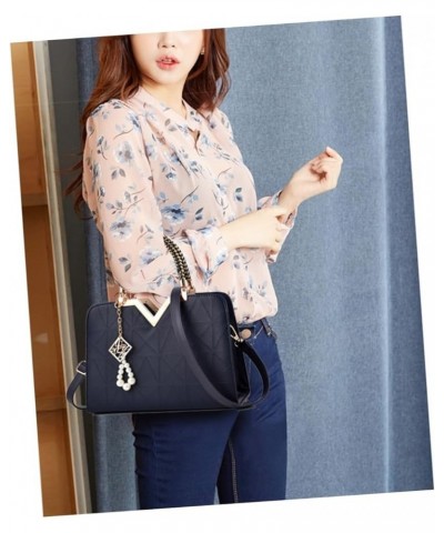 Women Shoulder Bag Handbags Women Bag Women Handbag Large Capacity Shoulder Bag Messenger Bag Fashion Dark Blue $18.65 Totes