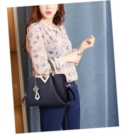 Women Shoulder Bag Handbags Women Bag Women Handbag Large Capacity Shoulder Bag Messenger Bag Fashion Dark Blue $18.65 Totes