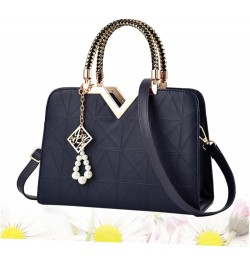 Women Shoulder Bag Handbags Women Bag Women Handbag Large Capacity Shoulder Bag Messenger Bag Fashion Dark Blue $18.65 Totes